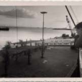 "Pier we were tied up to in Manila."