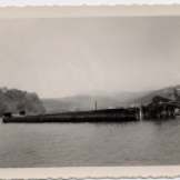 "What is left of a Destroyer bombed during World War II Subic Bay, P.I."