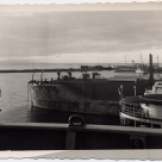"Manila Jan 15, 1955 sunken Jap D.D. at the Breakwater."